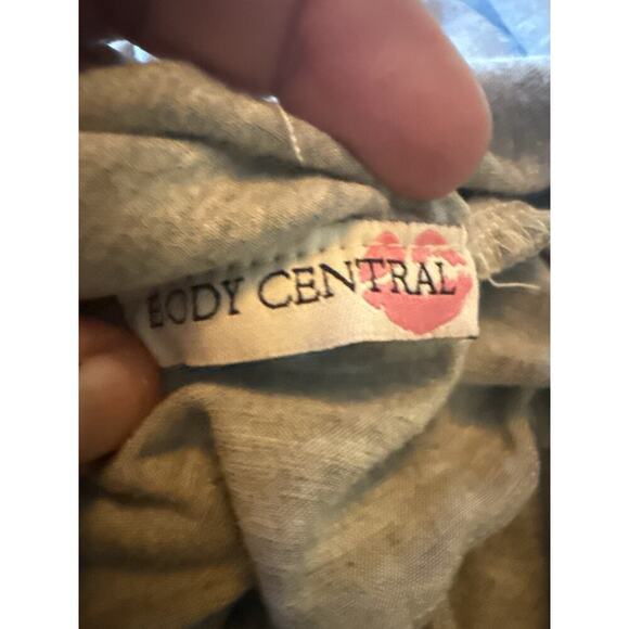 Body Central Gray Sleeveless Maxi Dress Size M Made in USA Stretch Jersey Empire - Picture 5 of 6